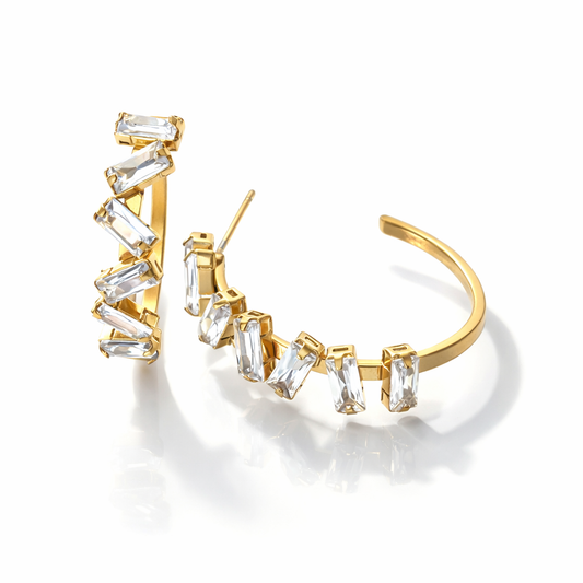 EDRA BAGUETTE EARRINGS