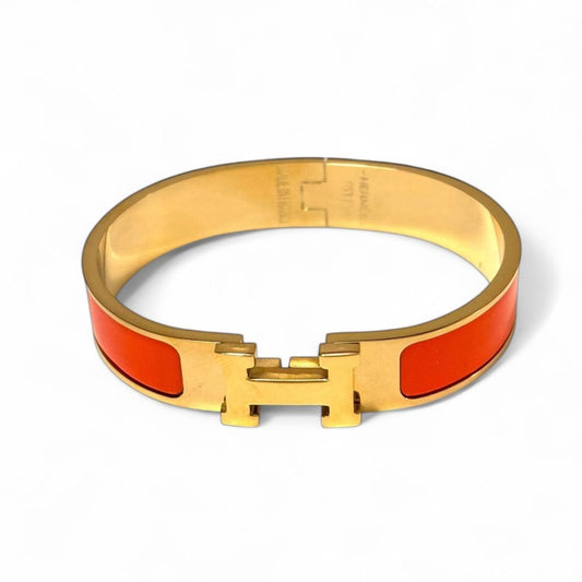 ORANGE CLIC “H” BRACELET