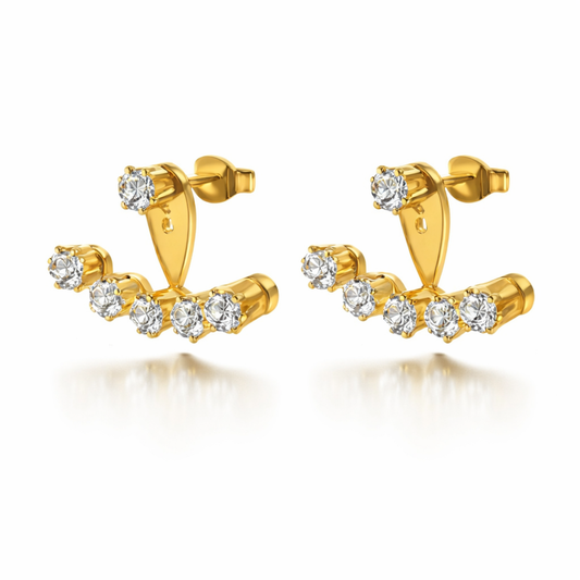 REGINA SPARKLE CURVE EARRINGS