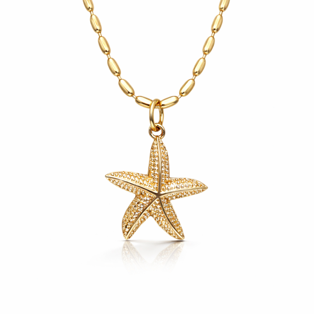 GOLDEN STARFISH NECKLACE