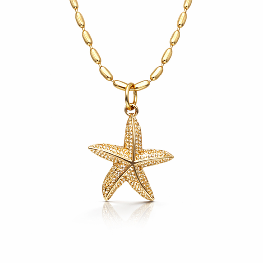 GOLDEN STARFISH NECKLACE