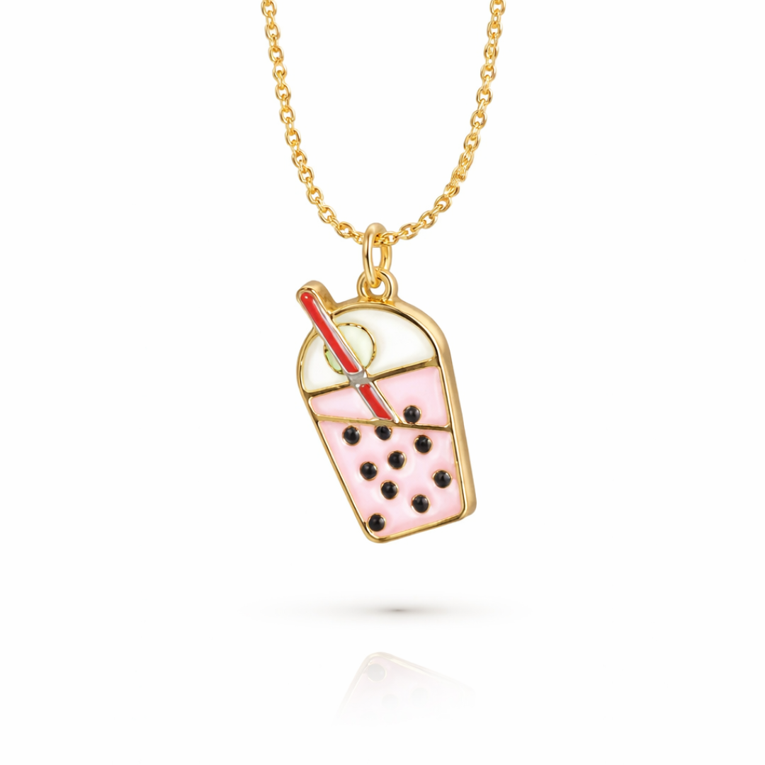 BUBBLE TEA LOVE NECKLACE