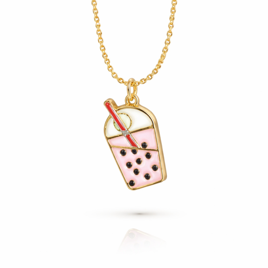 BUBBLE TEA LOVE NECKLACE