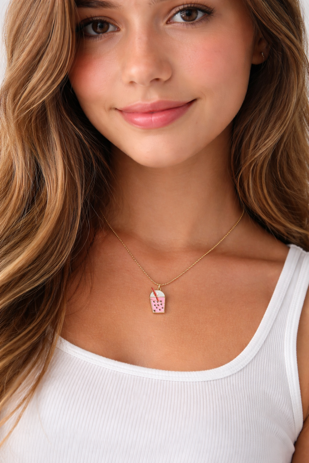 BUBBLE TEA LOVE NECKLACE