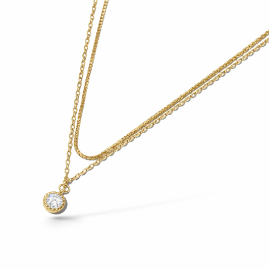ANNABELLA SINGLE STONE PENDANT NECKLACE