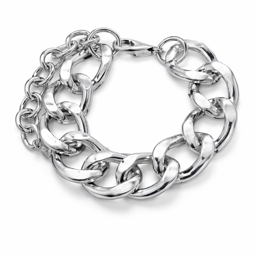 CHUNKY CIRCULAR CHAIN BRACELET