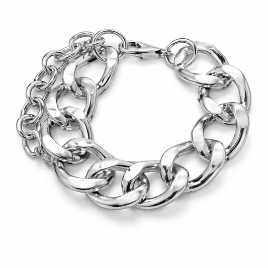 CHUNKY CIRCULAR CHAIN BRACELET
