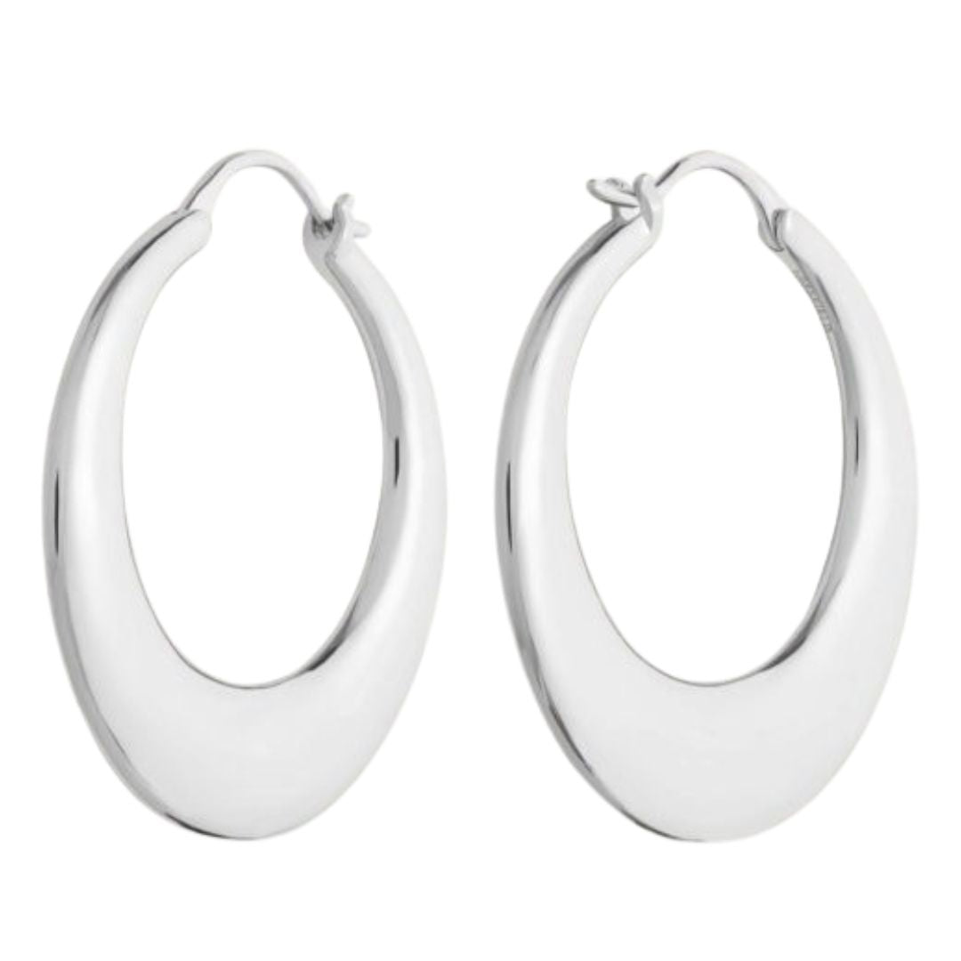 CRESCENT HOOP EARRINGS