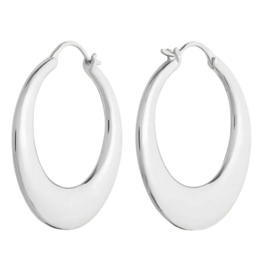 CRESCENT HOOP EARRINGS