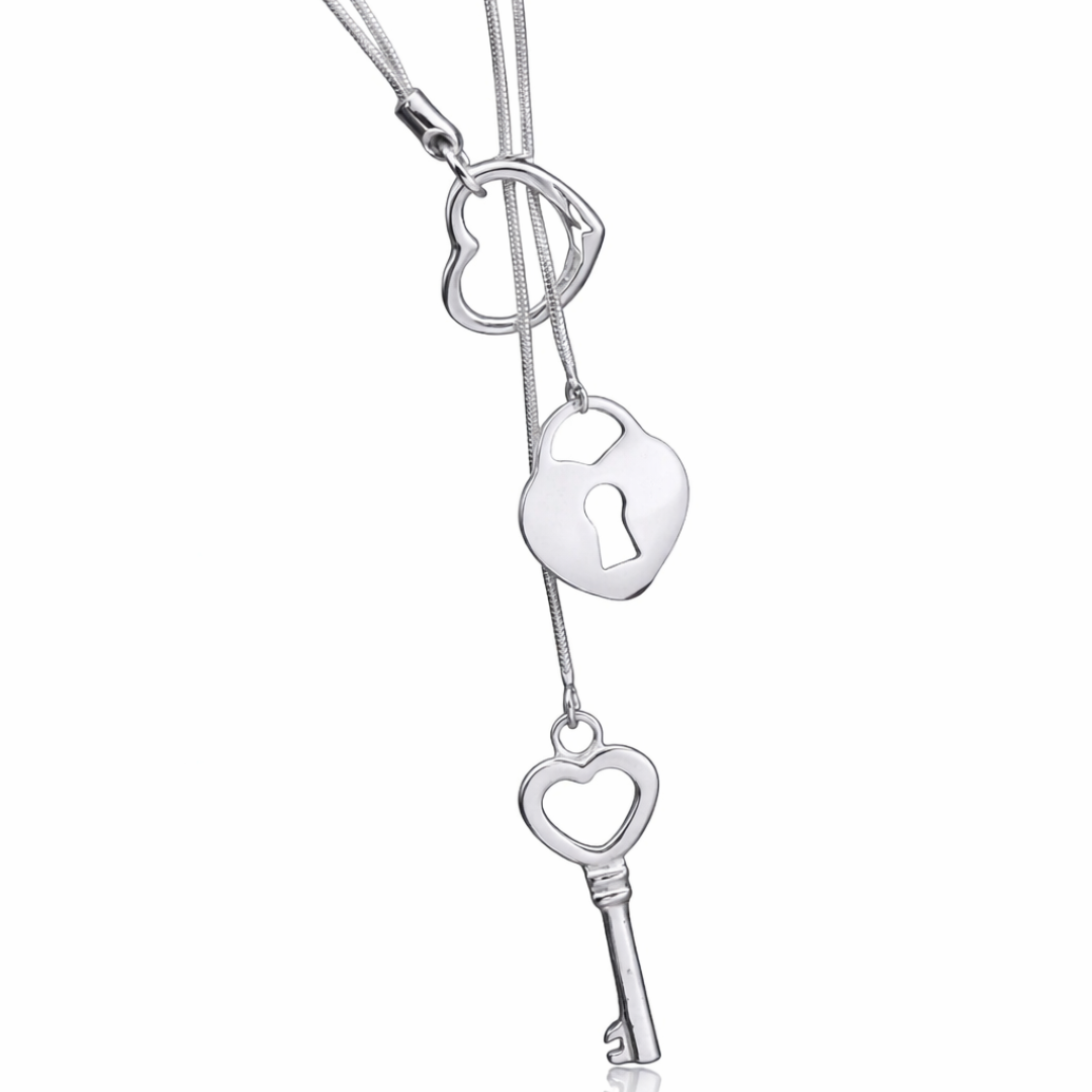 KEY HEART NECKLACE