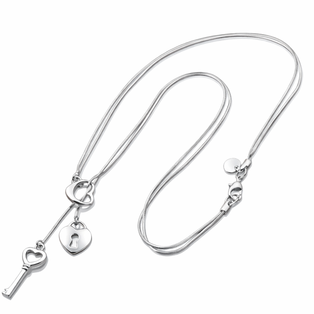 KEY HEART NECKLACE