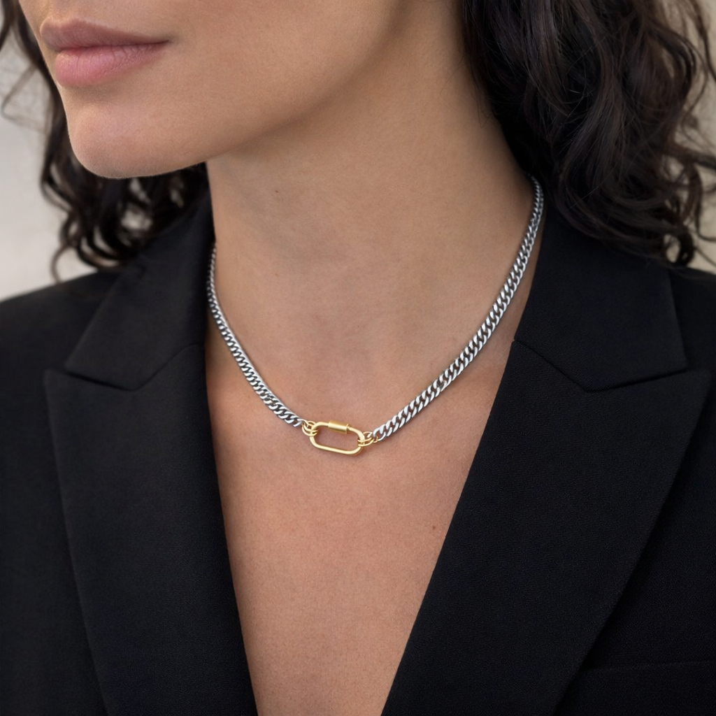 CARABINER CUBAN CHAIN