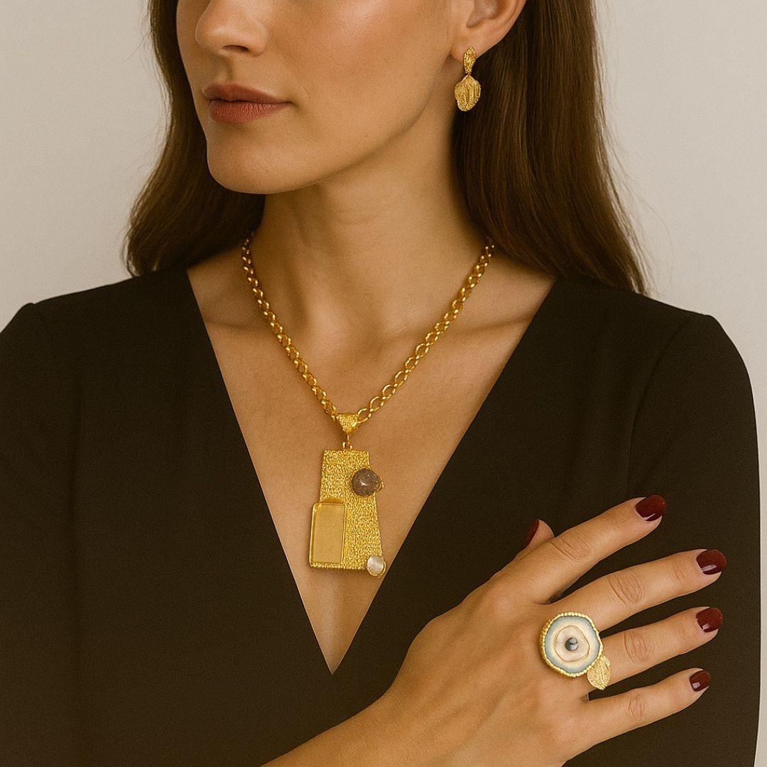 SOLAR AGATE RING