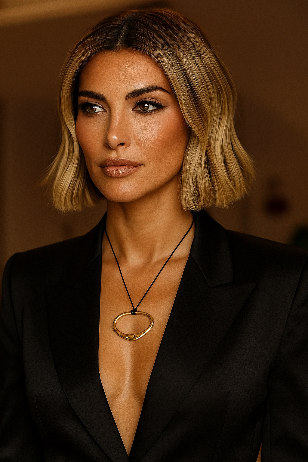STELLA CENTERPIECE GOLD PENDANT