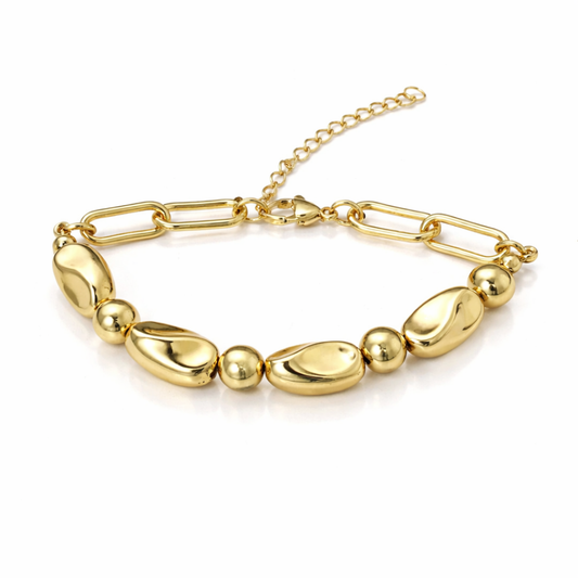 GOLD PEBBLES BRACELET