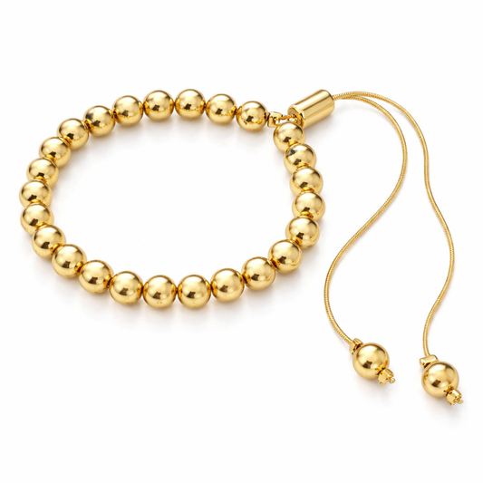 GOLDEN GLOW BEADED BRACELET