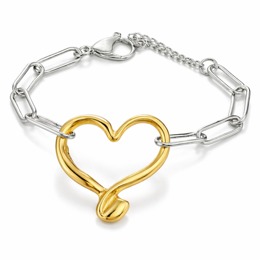 JULIETA HEART LINK BRACELET
