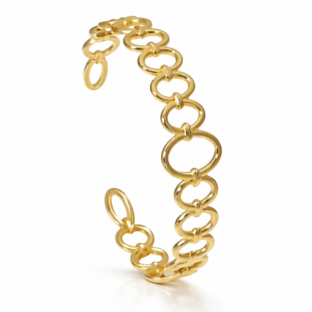 AMAYA ROUND CIRCLE LINK BRACELET