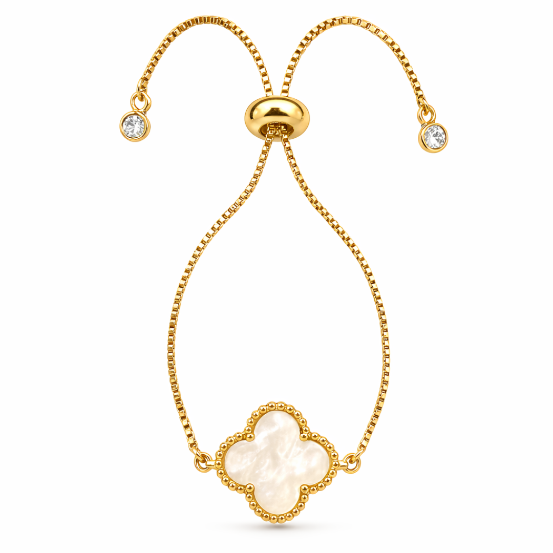 MOTHER OF PEARL CLOVER BRACELET