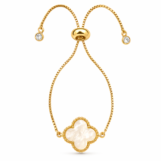 MOTHER OF PEARL CLOVER BRACELET