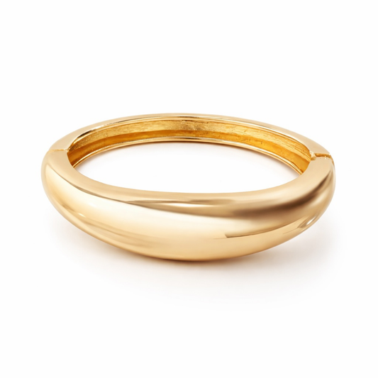 OPEN BANGLE BRACELET - GOLD