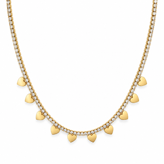 AMOUR CRYSTAL CHOKER NECKLACE