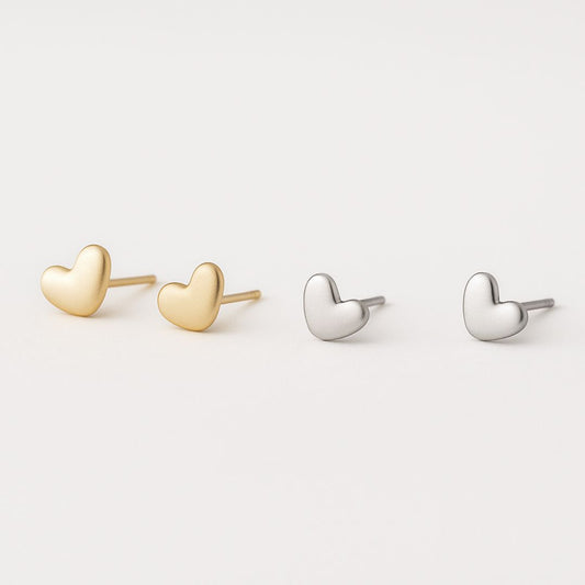 MINI HEART STUD EARRINGS