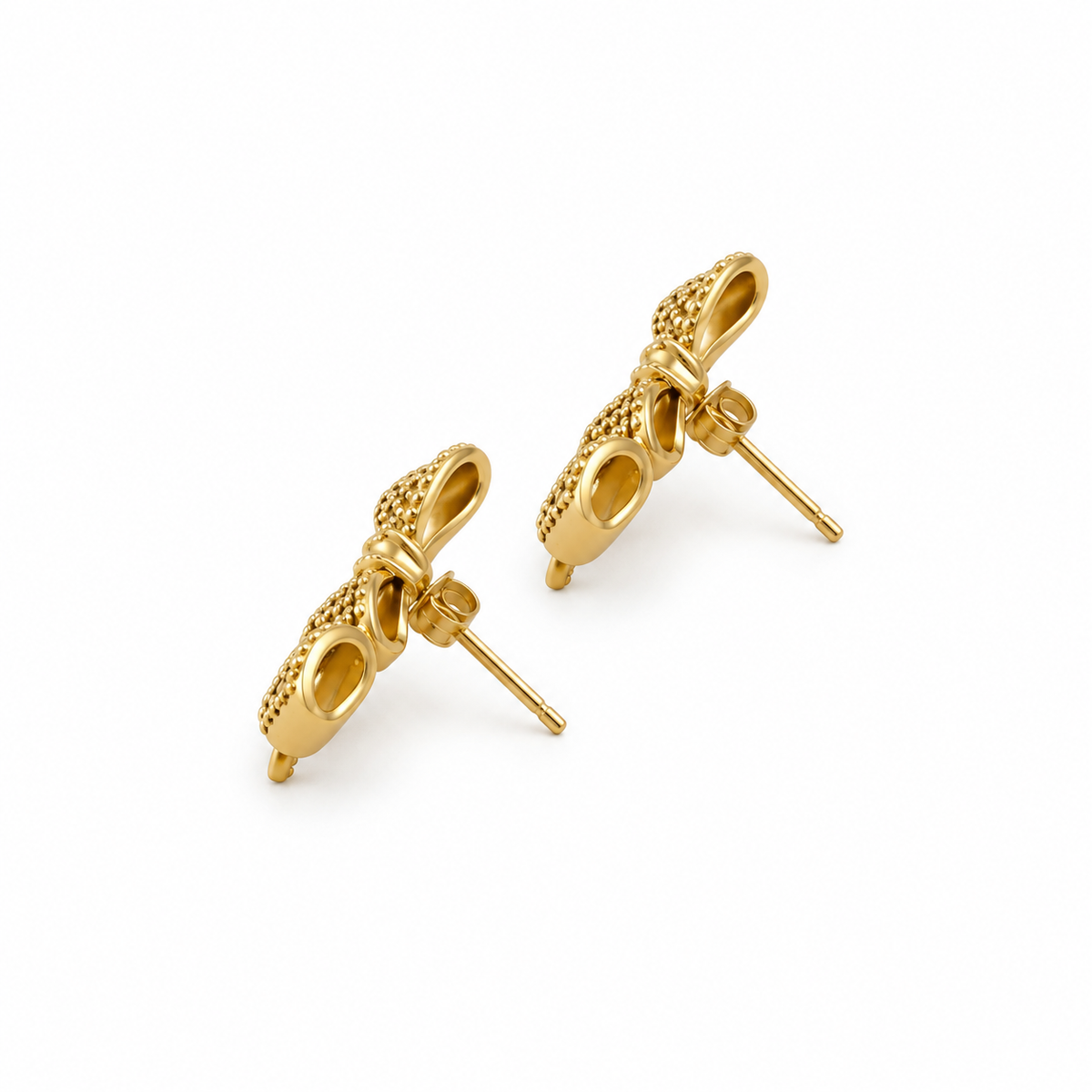 CRYSTAL BOW EARRINGS