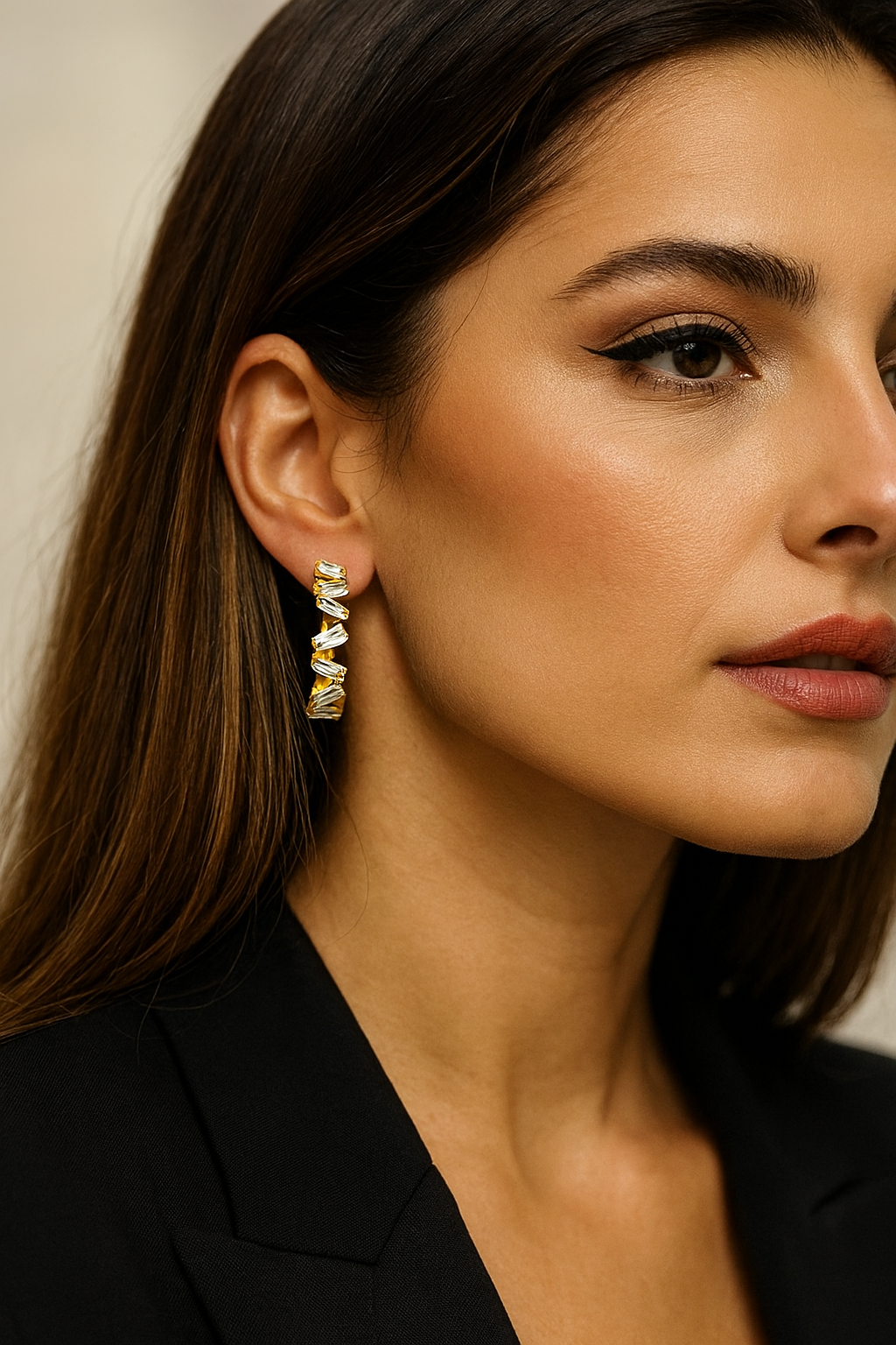EDRA BAGUETTE EARRINGS