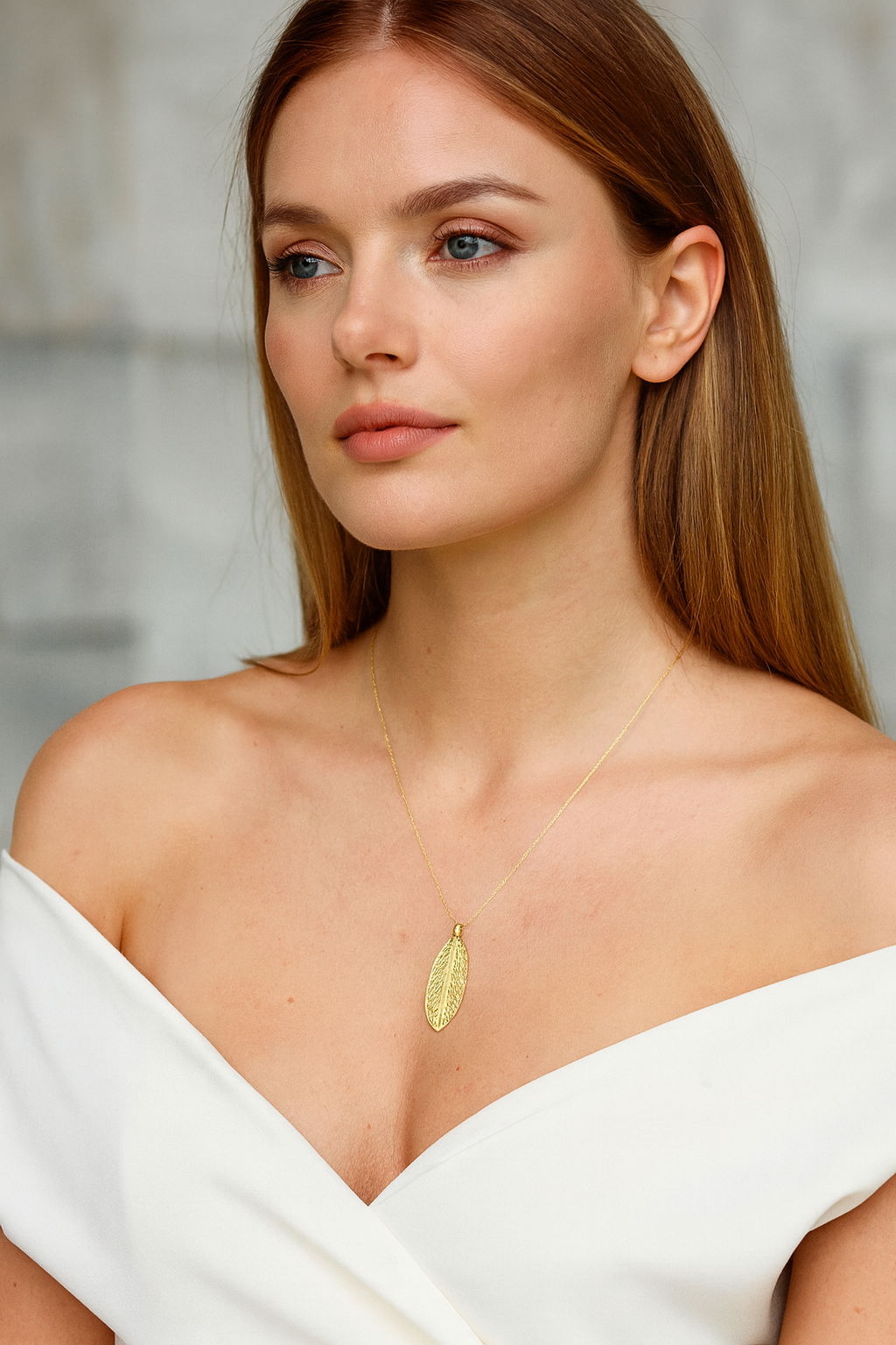 MARCIA LEAF NECKLACE