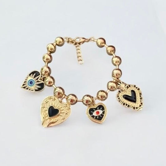MYSTIQUE HEART CHARM BRACELET