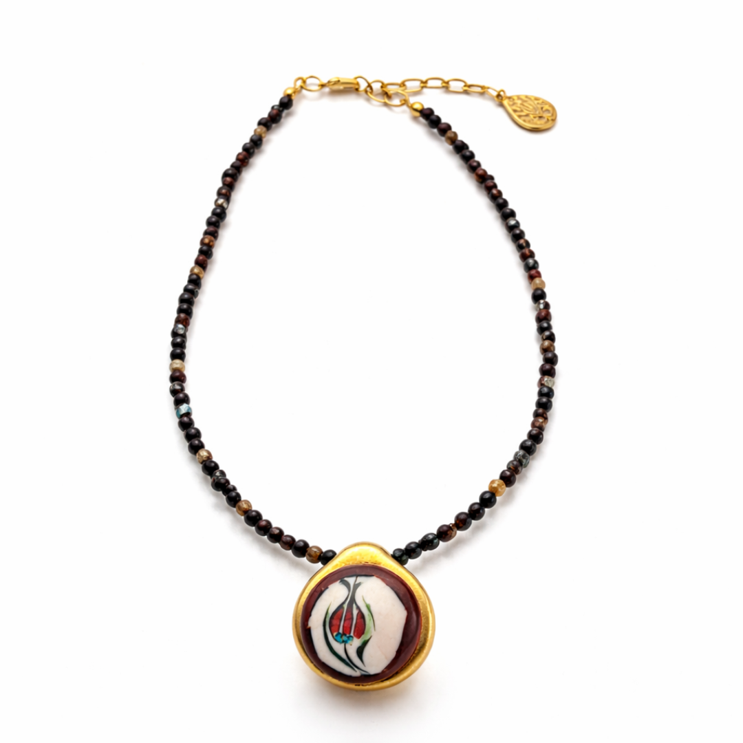 SACRED FLAME MEDALLION NECKLACE