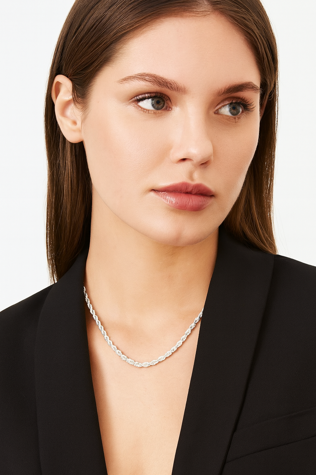 STERLING TWIST ROPE CHAIN