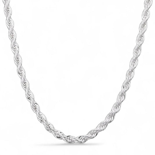 STERLING TWIST ROPE CHAIN