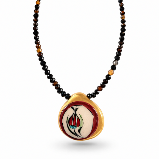 SACRED FLAME MEDALLION NECKLACE