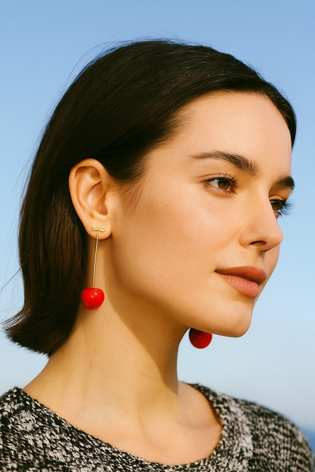CHERRY DANGLE EARRINGS