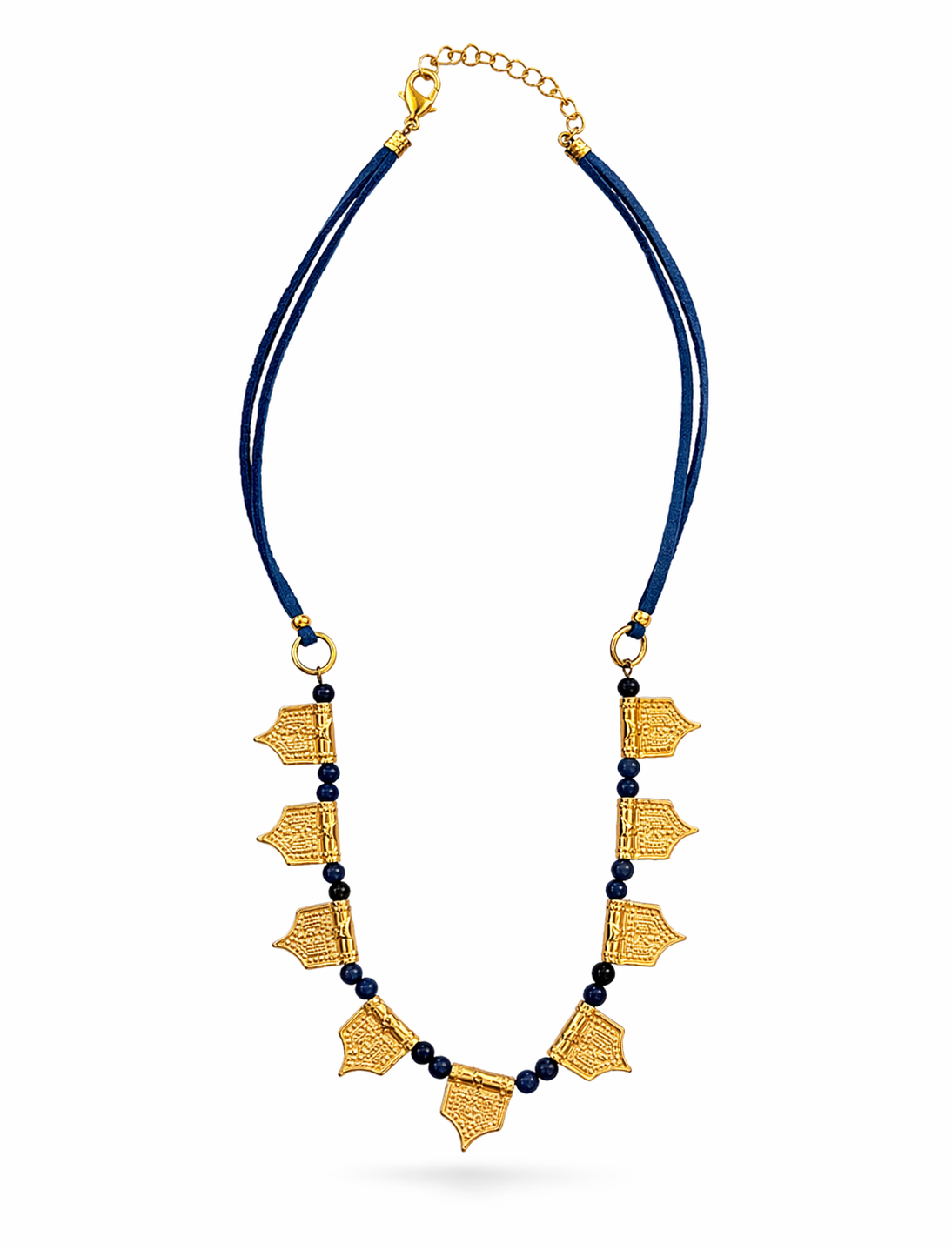 COSTA DORADA LAPIS STATEMENT NECKLACE