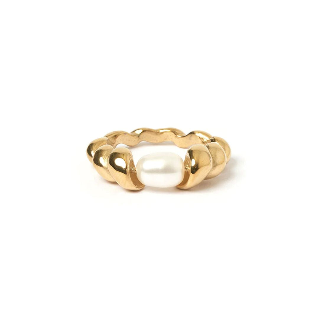 FRESHWATER PEARL TWISTED RING