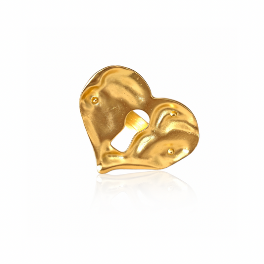 KEY HEART RING