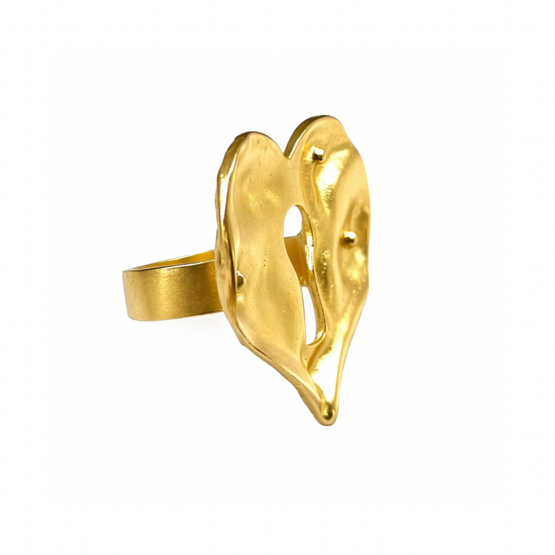 KEY HEART RING