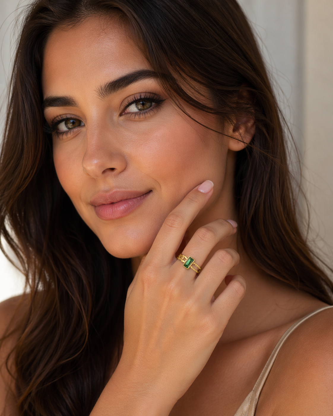 CHIARA GEM DOUBLE BAND RING