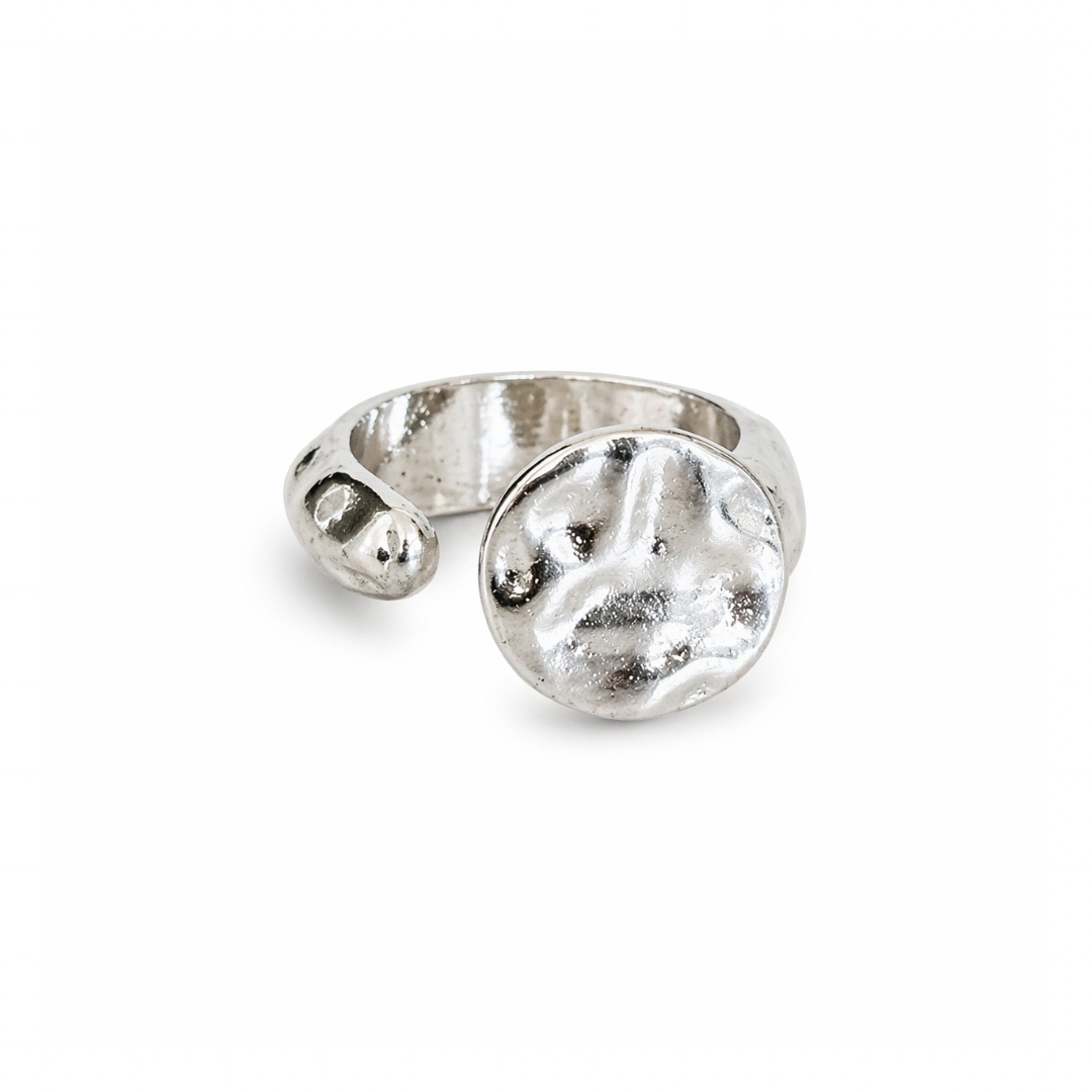 JANE HAMMERED OPEN RING