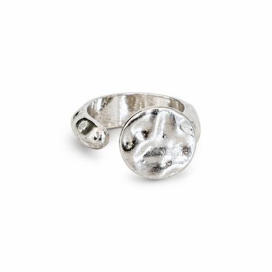 JANE HAMMERED OPEN RING