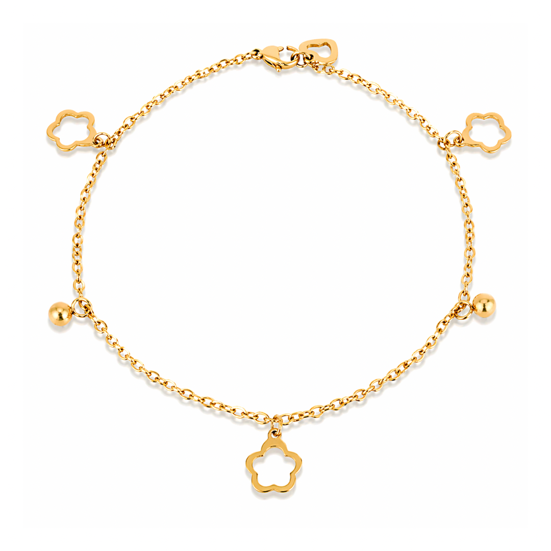 FLOWER CHARM ANKLET