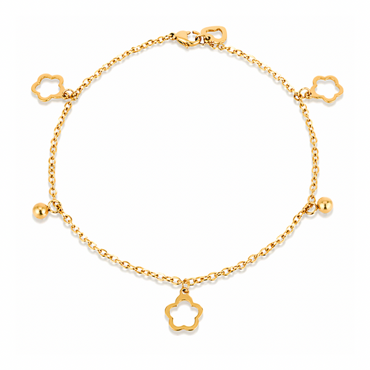 FLOWER CHARM ANKLET