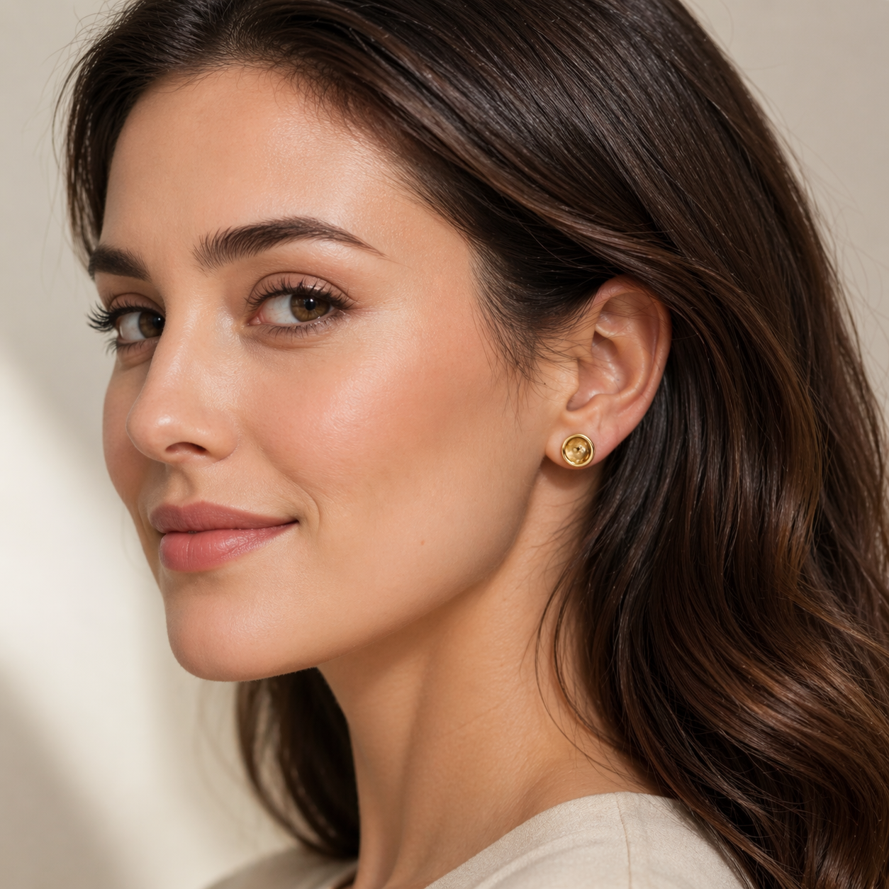 AUREA DOME STUD EARRINGS