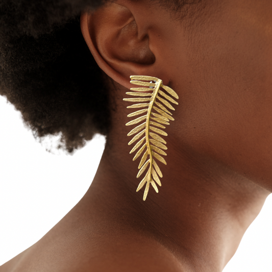 ISLA PALM LEAF EARRINGS