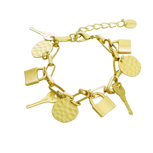 PAPERCLIP KEY & LOCK BRACELET