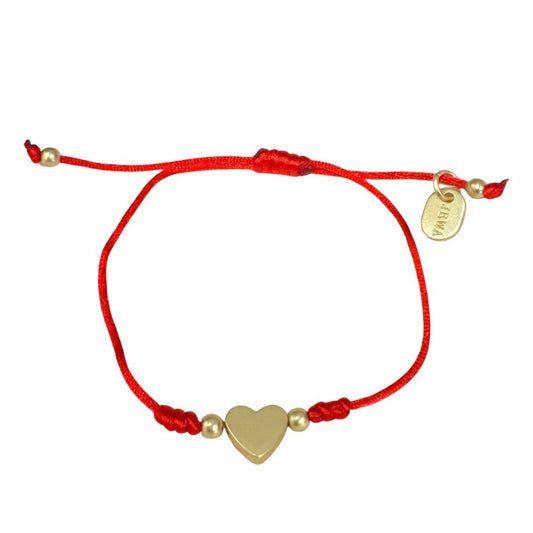 RED STRING HEART BRACELET