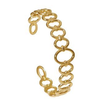 AMAYA ROUND CIRCLE LINK BRACELET - Metales & Co